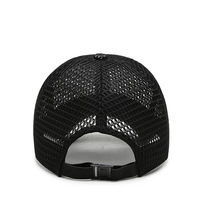 Lato Unisex mężczyźni wędkarstwo czapki baseballowe damskie oddychające siatkowe czapki z prostym daszkiem czarne czapki sportowe Casual Cap 6
